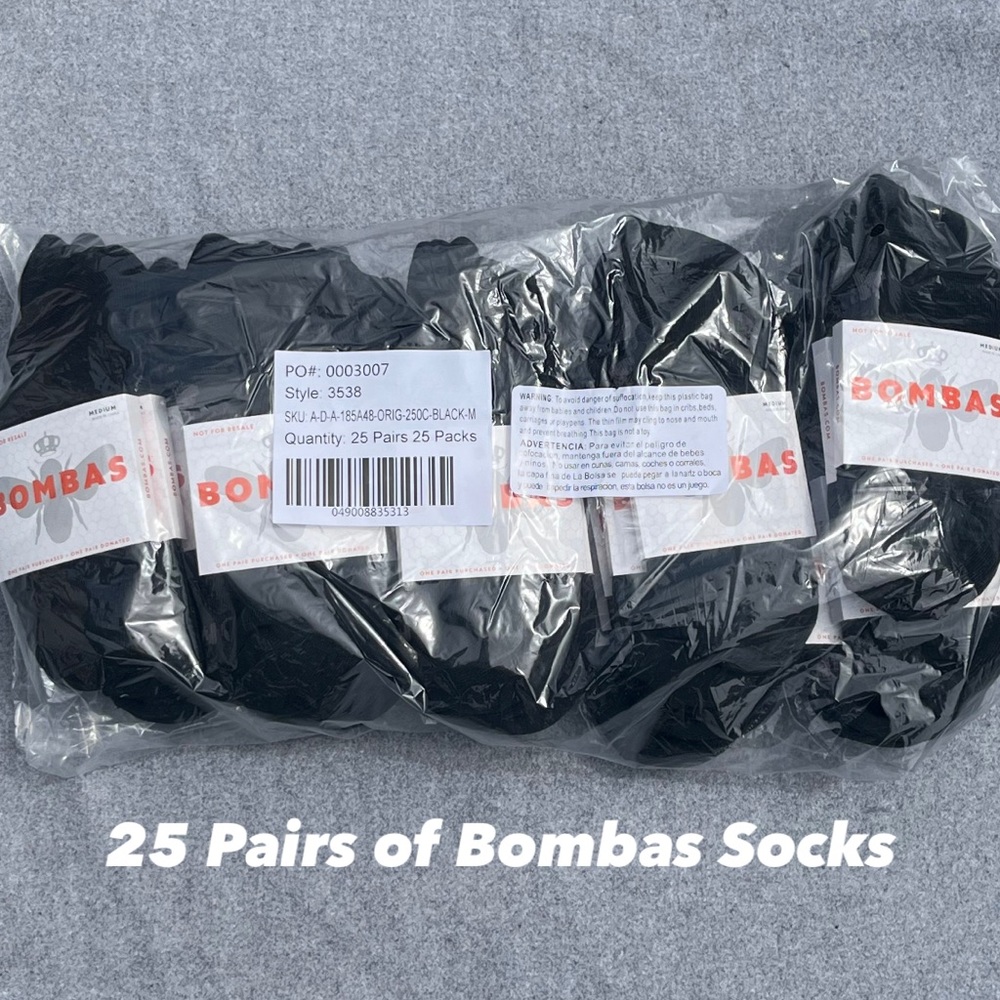 (25) Brand New Bombas Ankle Socks